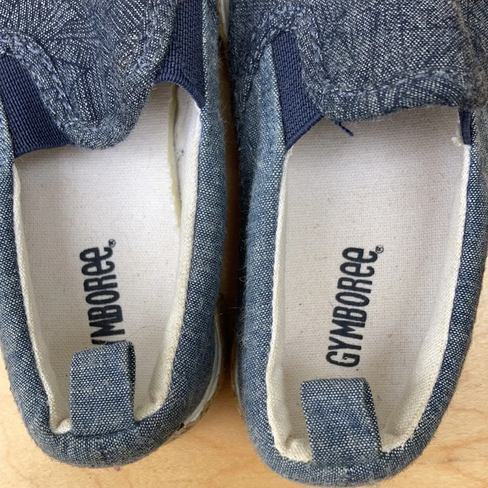 GYMBOREE Baby Slip on Sneakers/Loafers Size 7 Blue Denim